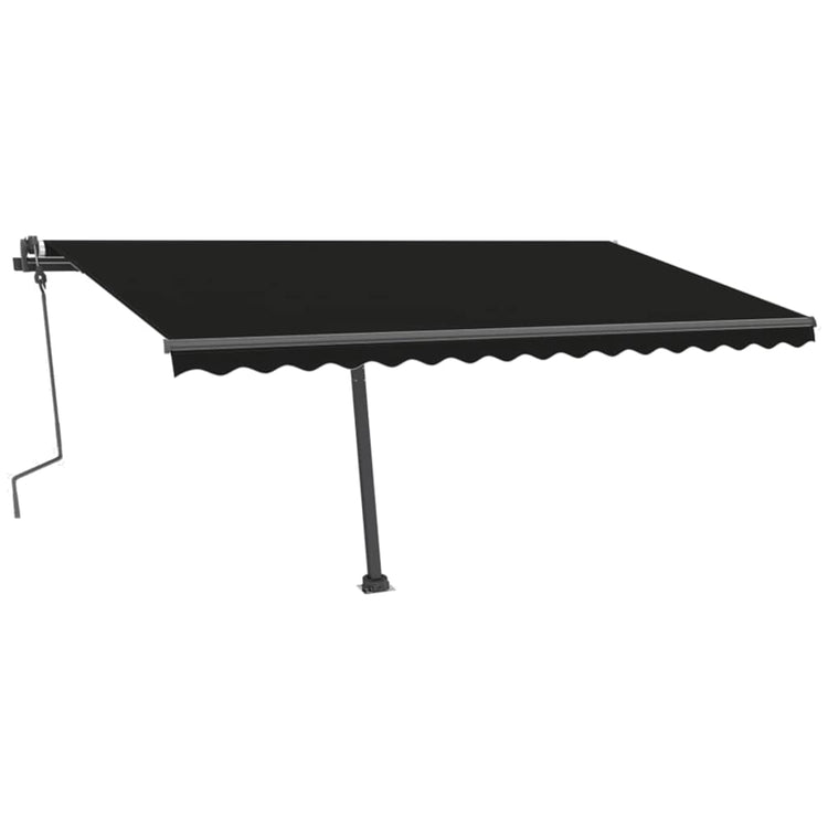 Vidaxl Luifel détaché étend manuellement l'anthracite 400x300 cm