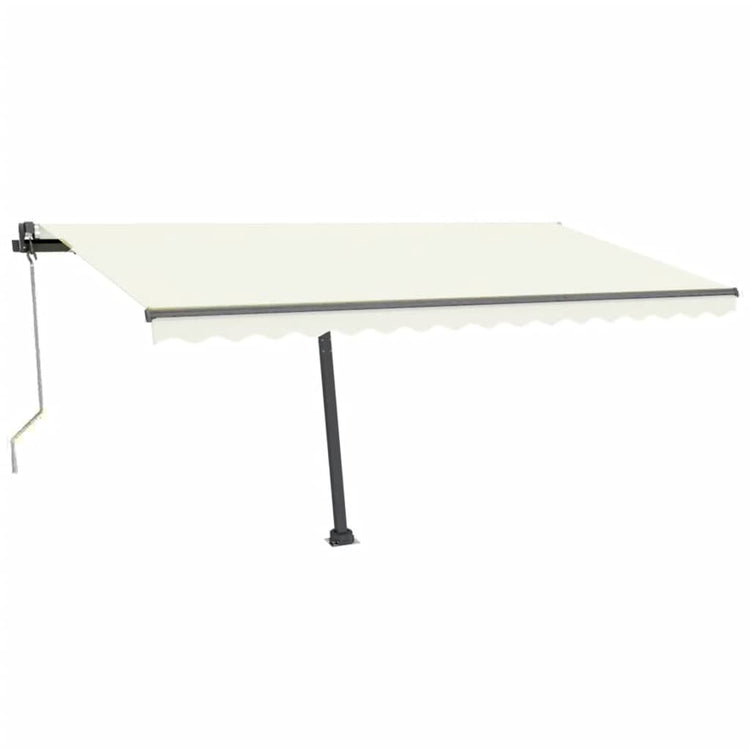 Vidaxl Luifel Automatique avec led et capteur de vent 400x300 cm couleur crème