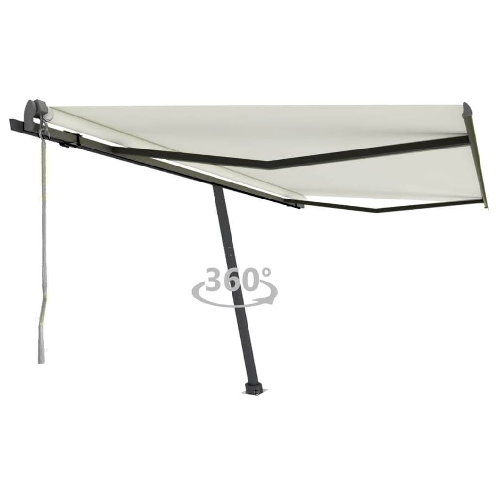 Vidaxl Luifel - Crème automatique de 450x300 cm