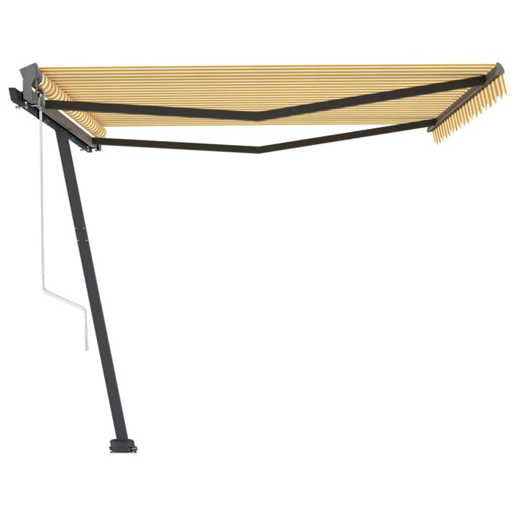 Vidaxl Luifel - Free - Automatic 450x300 cm jaune et blanc