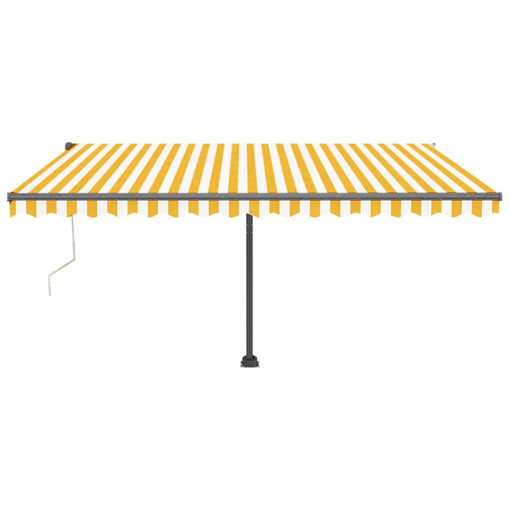 Vidaxl Luifel - Free - Automatic 450x300 cm jaune et blanc