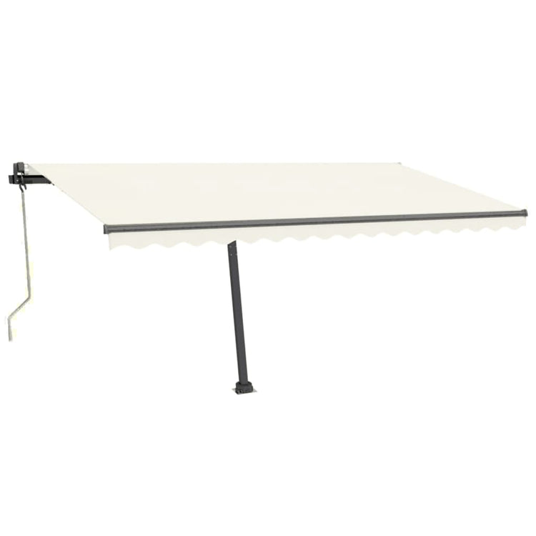 Vidaxl Luifel Automatique avec led et capteur de vent 450x300 cm couleur crème
