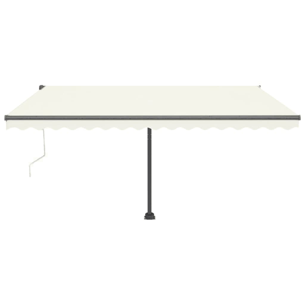 Vidaxl Luifel Automatique avec led et capteur de vent 450x300 cm couleur crème