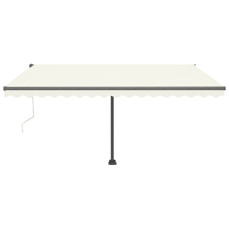 Vidaxl Luifel Automatique avec led et capteur de vent 450x300 cm couleur crème