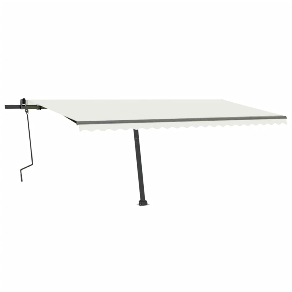 Vidaxl Luifel extensible manuellement avec la Crème LED 500x300 cm -Colored