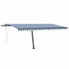 Vidaxl Laifel Free - Automatic 500x300 cm Bleu et blanc