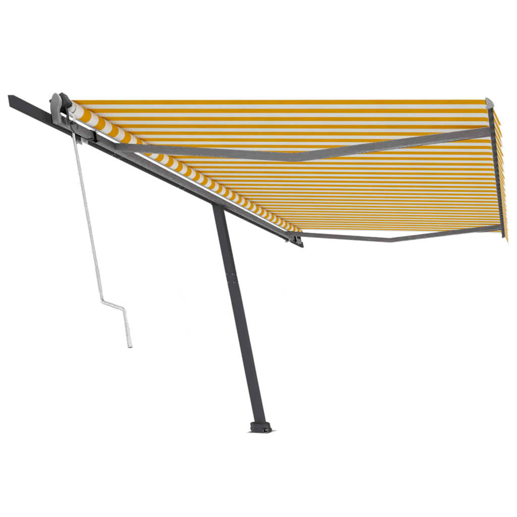 Vidaxl Luifel - Free - Automatic 500x300 cm jaune et blanc
