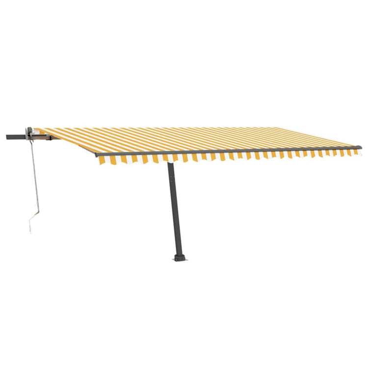 Vidaxl Luifel - Free - Automatic 500x300 cm jaune et blanc