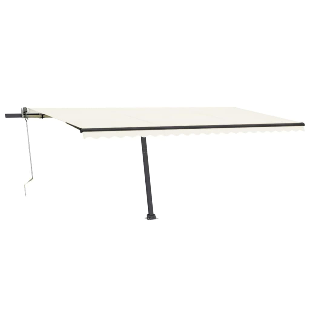Vidaxl Luifel Automatique avec led et capteur de vent 500x300 cm couleur crème