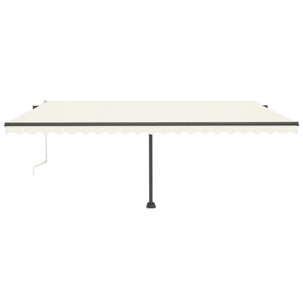 Vidaxl Luifel Automatique avec led et capteur de vent 500x300 cm couleur crème