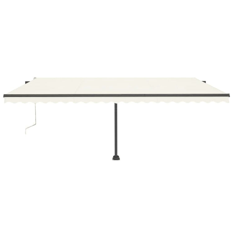 Vidaxl Luifel Automatique avec led et capteur de vent 500x300 cm couleur crème