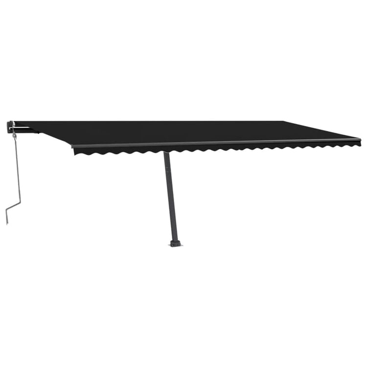 Vidaxl Luifel détaché étend manuellement l'anthracite 600x300 cm