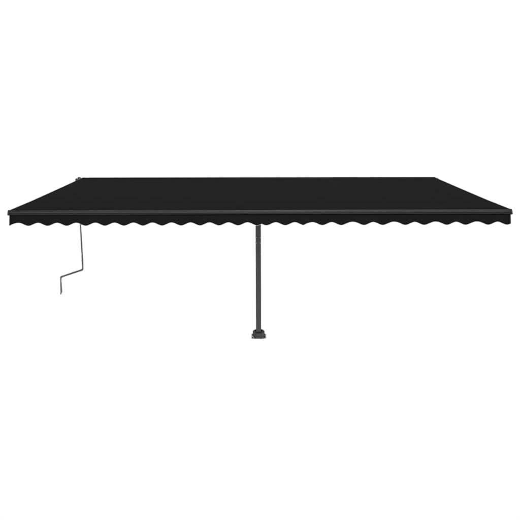 Vidaxl Luifel détaché étend manuellement l'anthracite 600x300 cm