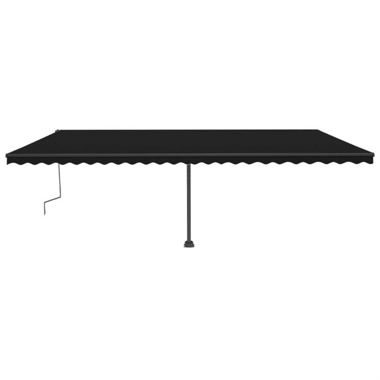 Vidaxl Luifel détaché étend manuellement l'anthracite 600x300 cm
