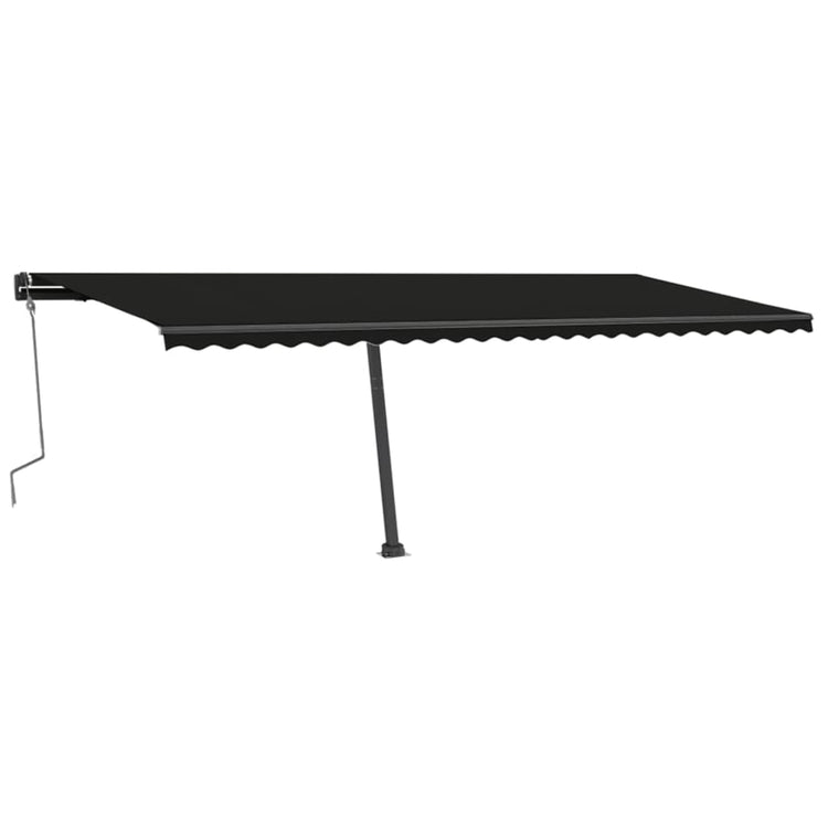 Vidaxl Luifel extensible manuellement avec une couleur anthracite LED 600x300 cm
