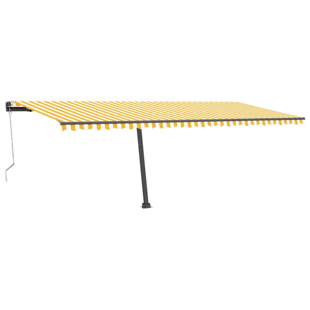 Vidaxl Luifel - Free - Automatique 600x300 cm jaune et blanc