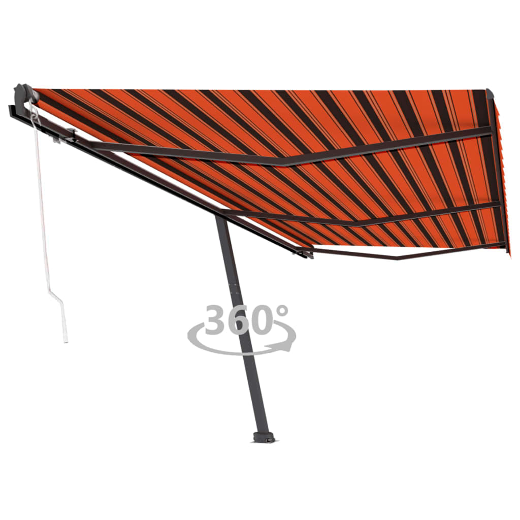 Vidaxl Laifel gratuite - 600x300 cm d'orange et marron