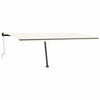 Vidaxl Luifel Automatique avec led et capteur de vent 600x300 cm couleur crème