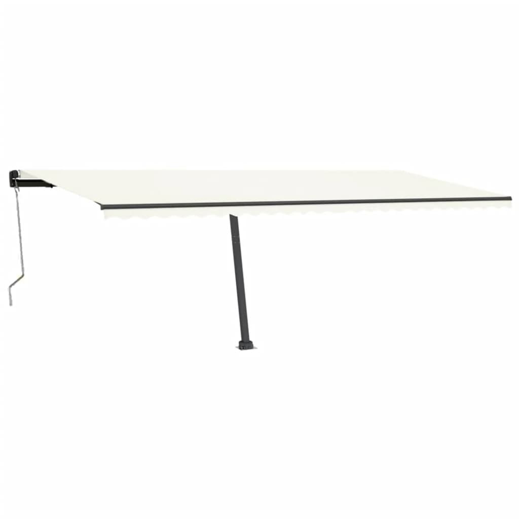 Vidaxl Luifel Automatique avec led et capteur de vent 600x300 cm couleur crème