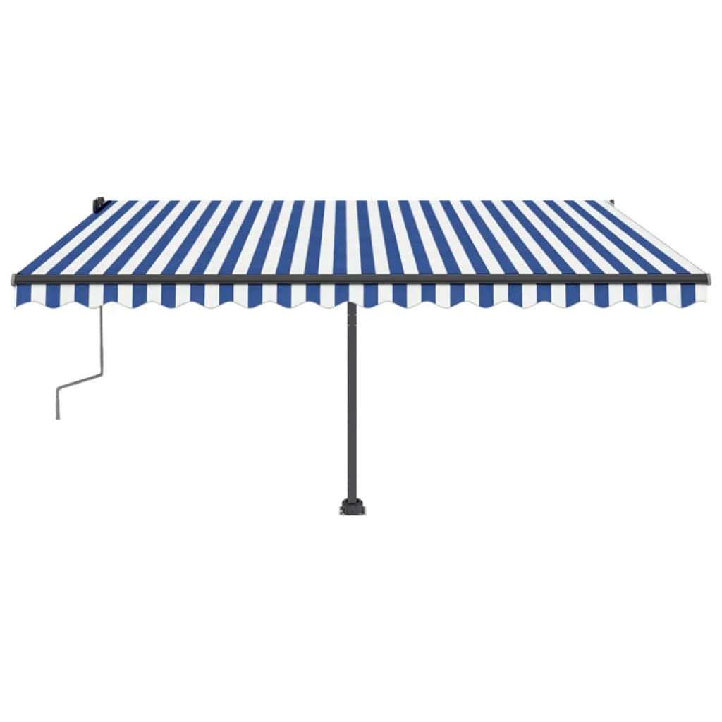 Vidaxl Laifel détaché retire manuellement 400x350 cm bleu et blanc