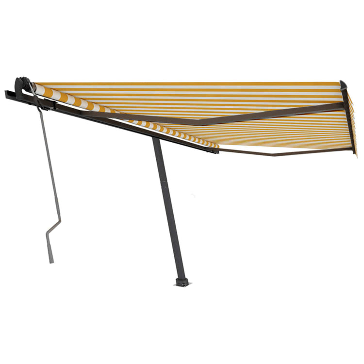 Vidaxl Laifel détaché retire manuellement 400x350 cm jaune et blanc