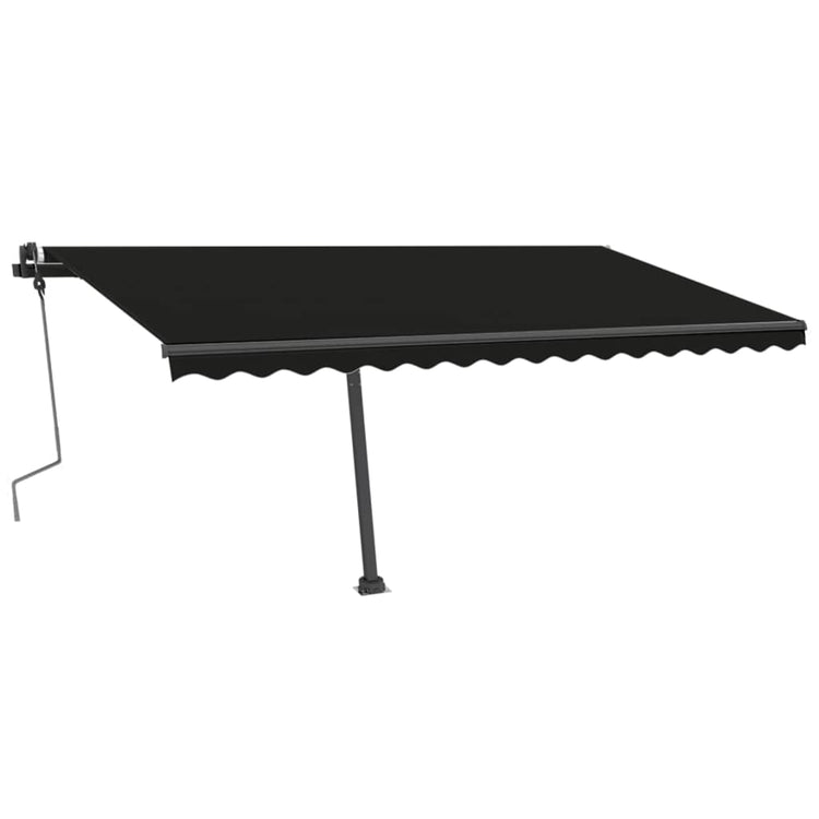 Vidaxl Luifel détaché étend manuellement l'anthracite 400x350 cm