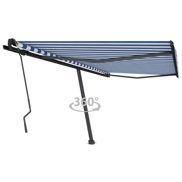 Vidaxl Laifel détaché retirer manuellement 450x350 cm bleu et blanc