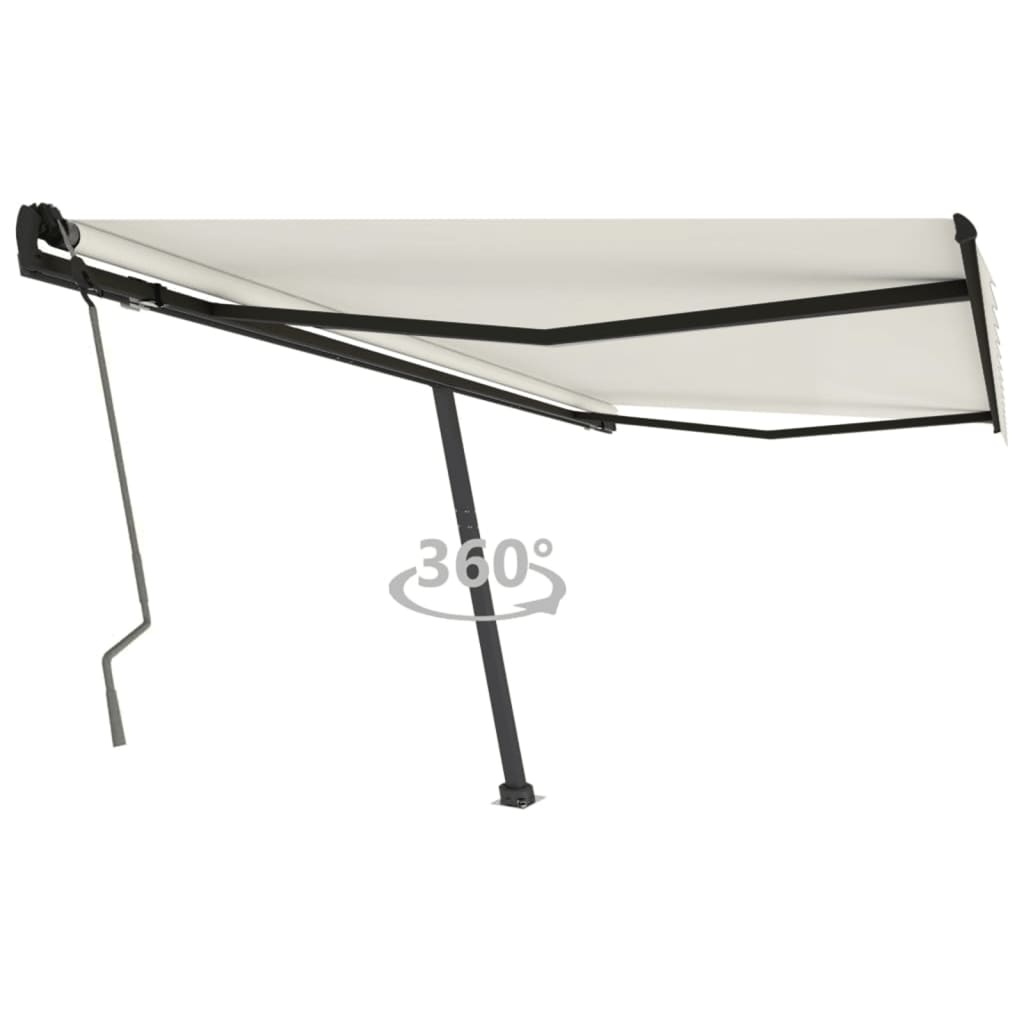 Vidaxl Luifel détaché étend manuellement 450x350 cm -colored