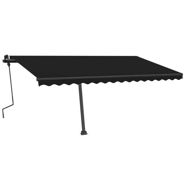 Vidaxl Luifel détaché étend manuellement l'anthracite 450x350 cm
