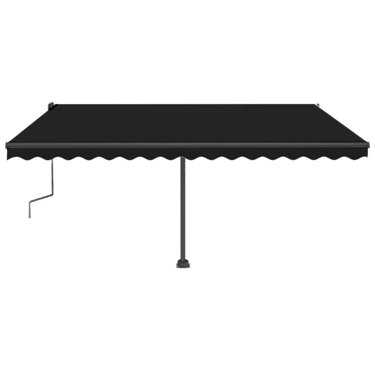Vidaxl Luifel détaché étend manuellement l'anthracite 450x350 cm