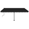 Vidaxl Luifel extensible manuellement avec une couleur anthracite LED 450x350 cm