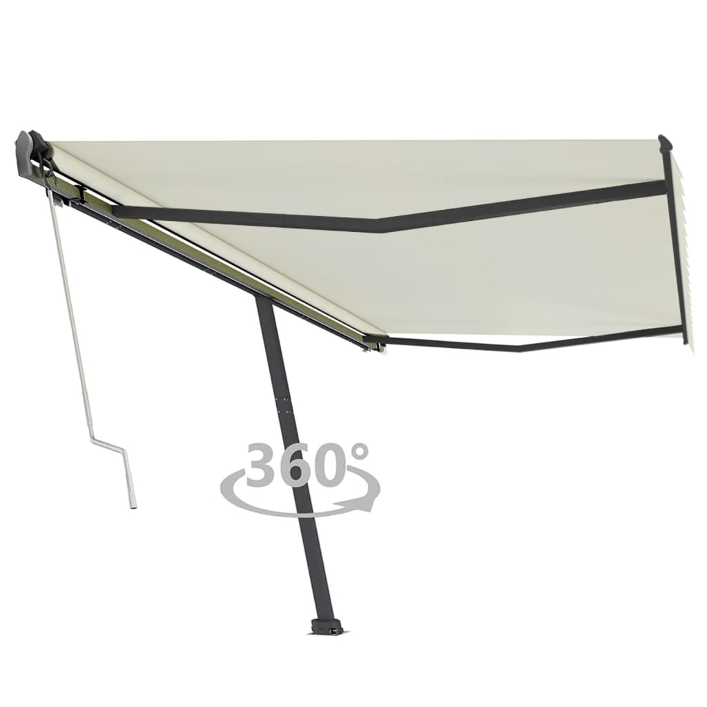 Vidaxl Luifel - Crème automatique 500x350 cm