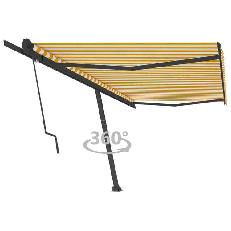 Vidaxl Laifel GRATUITE - Automatique 500x350 cm jaune et blanc