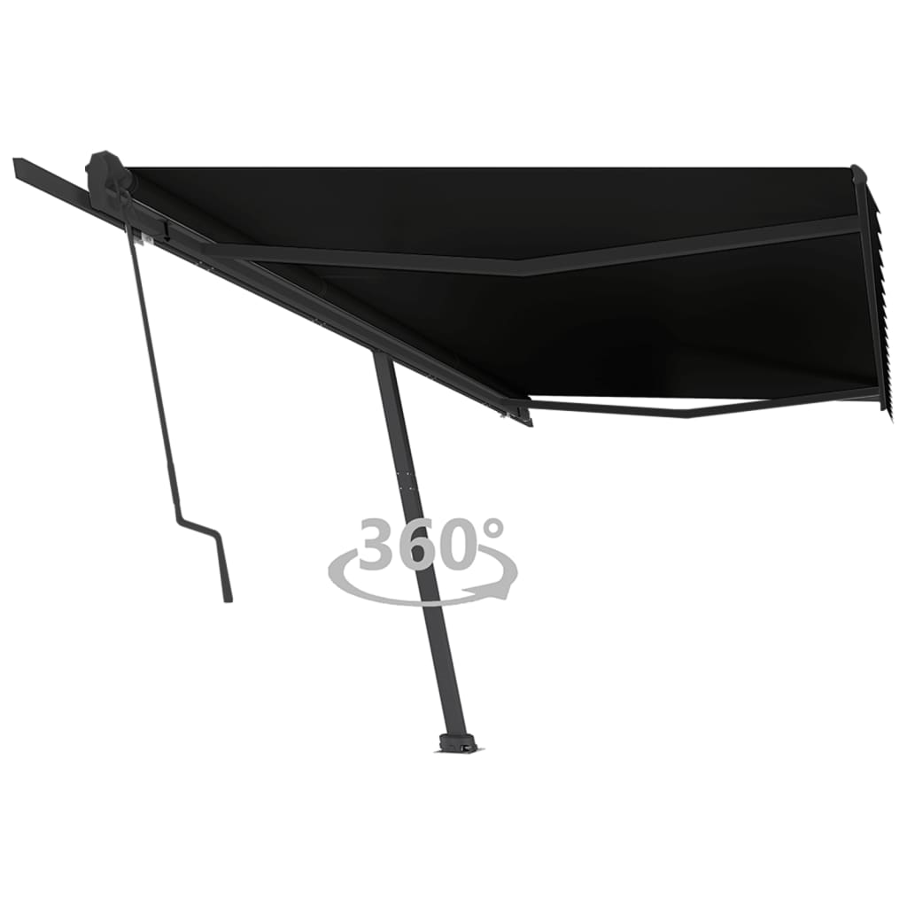 Vidaxl Luifel - Anthracite automatique 500x350 cm