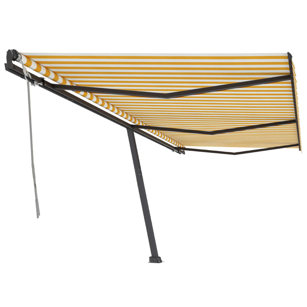 Vidaxl Laifel détaché retire manuellement 600x350 cm jaune et blanc