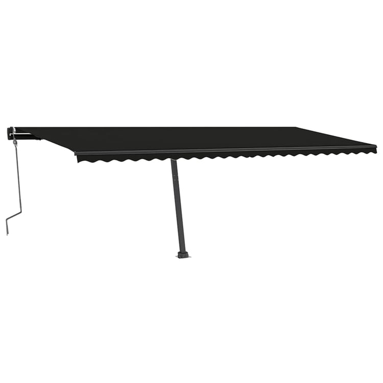 Vidaxl Luifel détaché étend manuellement l'anthracite 600x350 cm