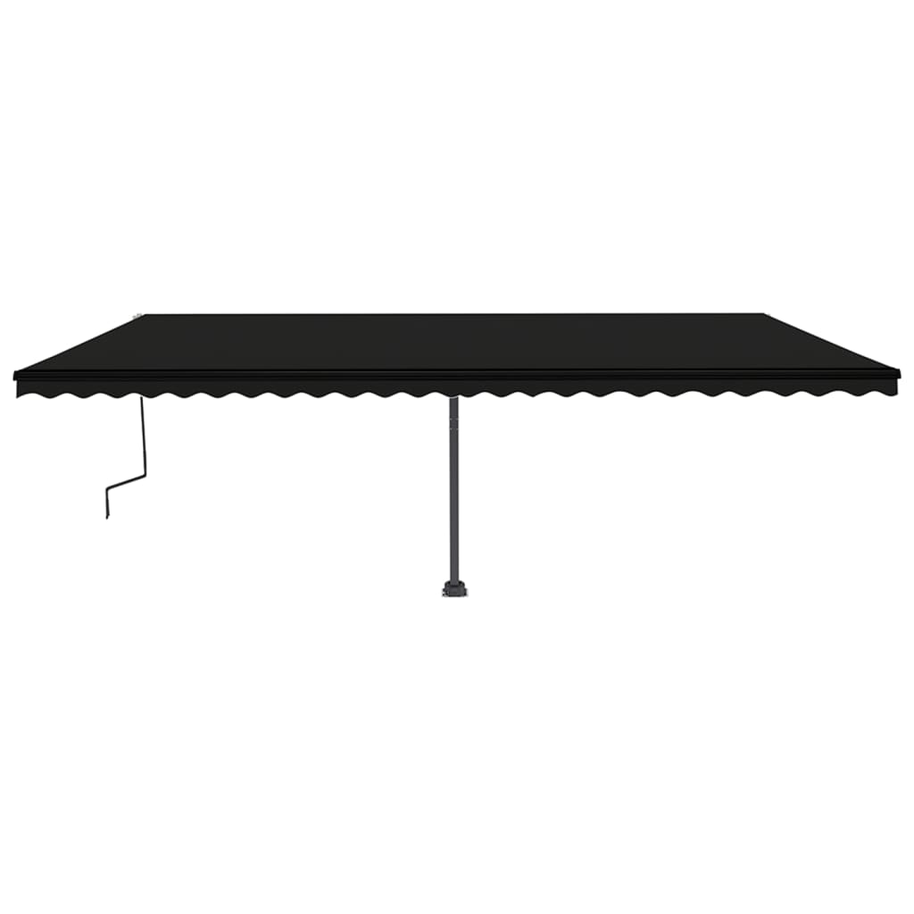 Vidaxl Luifel détaché étend manuellement l'anthracite 600x350 cm