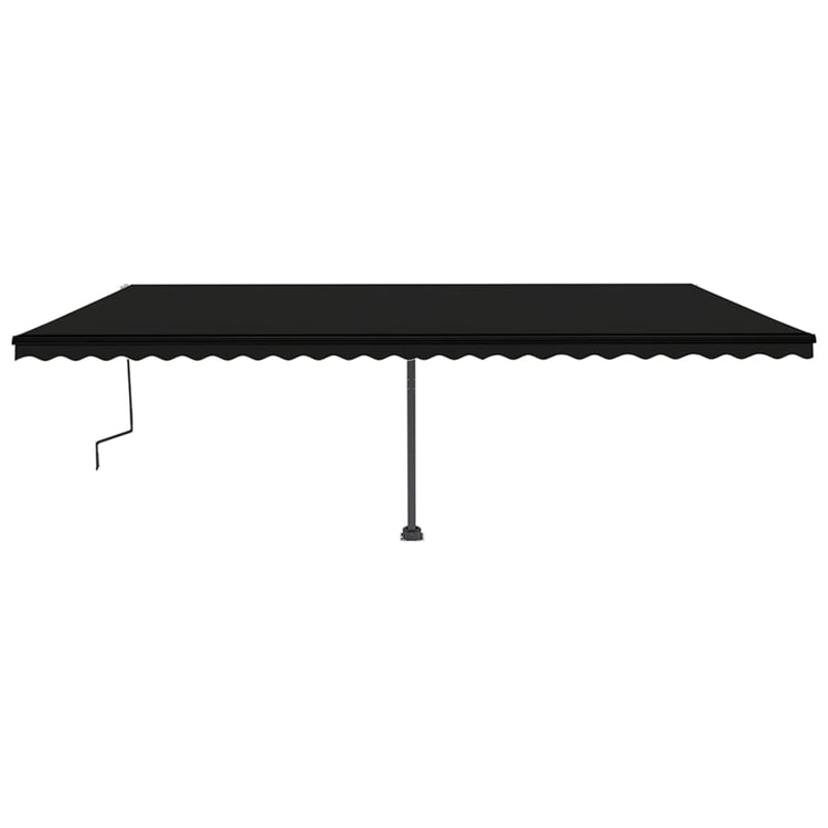 Vidaxl Luifel détaché étend manuellement l'anthracite 600x350 cm