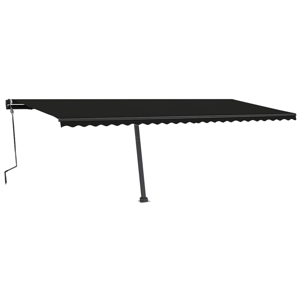 Vidaxl Luifel extensible manuellement avec une couleur anthracite LED 600x350 cm