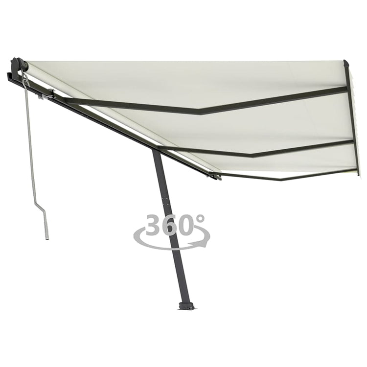 Vidaxl Luifel - Crème automatique 600x350 cm