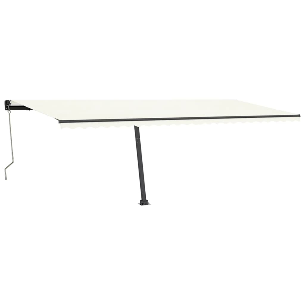 Vidaxl Luifel Automatique avec led et capteur de vent 600x350 cm couleur crème