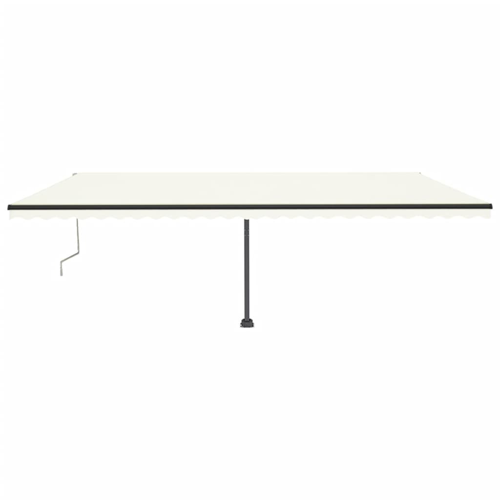 Vidaxl Luifel Automatique avec led et capteur de vent 600x350 cm couleur crème