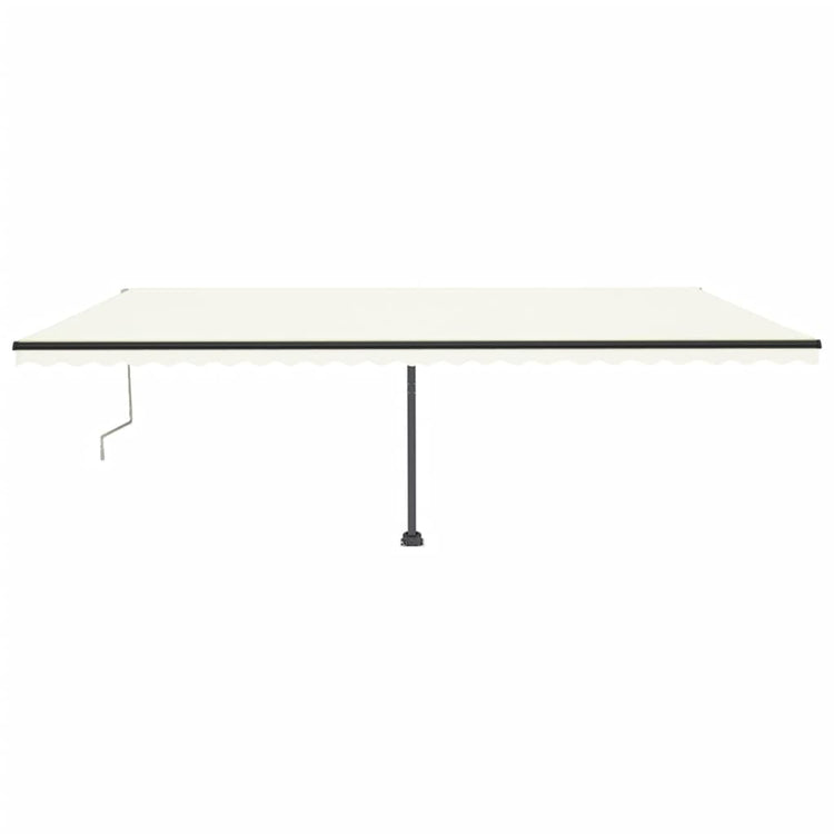 Vidaxl Luifel Automatique avec led et capteur de vent 600x350 cm couleur crème