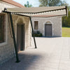 Vidaxl Luifel extensible manuellement avec LED 4x3 M Cream -Colored