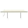 Vidaxl Luifel extensible manuellement avec LED 6x3,5 M crème -colored
