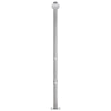 Douche extérieure Vidaxl avec base grise de 220 cm en acier inoxydable