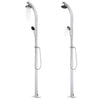 Vidaxl Douche extérieure avec base grise 220 cm en aluminium