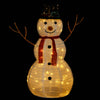 Vidaxl Decorative Snowman a mené 90 cm Tissu de luxe