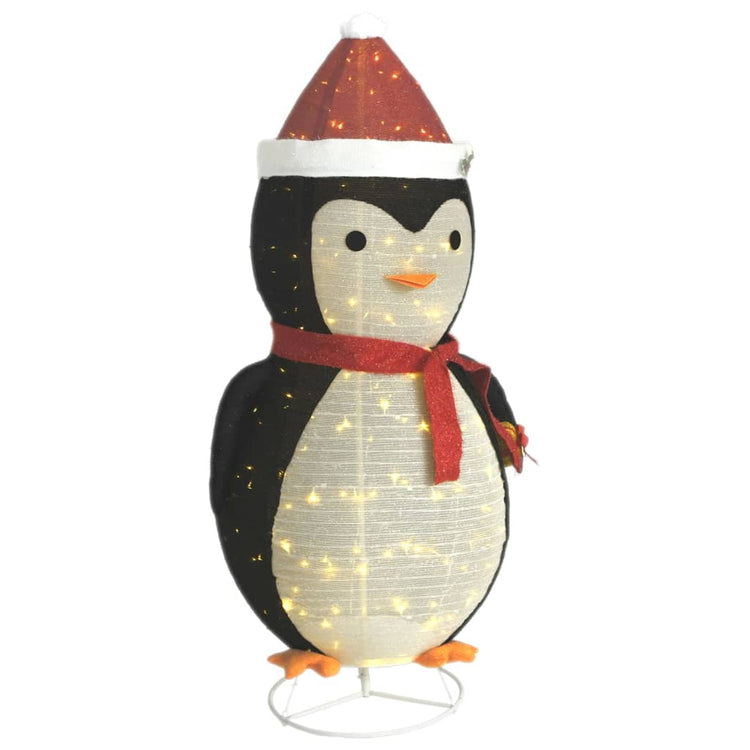 Vidaxl Christmas Penguin LED décoratif 180 cm tissu de luxe