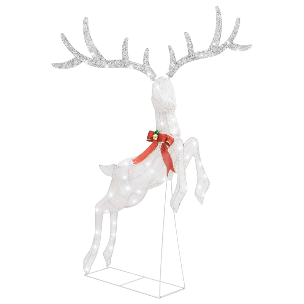Décorations de Noël vidaxl volant le renne froid blanc 120 LEDS blanc